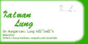 kalman lung business card